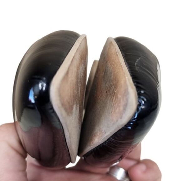 Boden- Women’s D’Orsay Cleo Black Patent Mixed Media Leather Flats, Size 38/ 7.5 - Picture 11 of 15